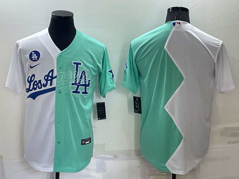 Cheap Men Los Angeles Dodgers Blank green white Nike 2022 MLB Jersey